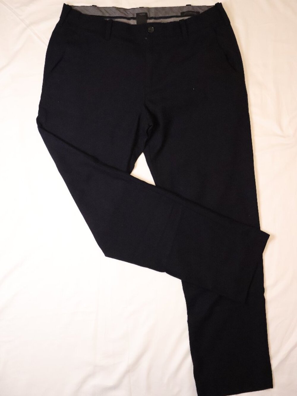 Gap Tailored Slim Fit Wool Blend Dress Pants Trousers Black
